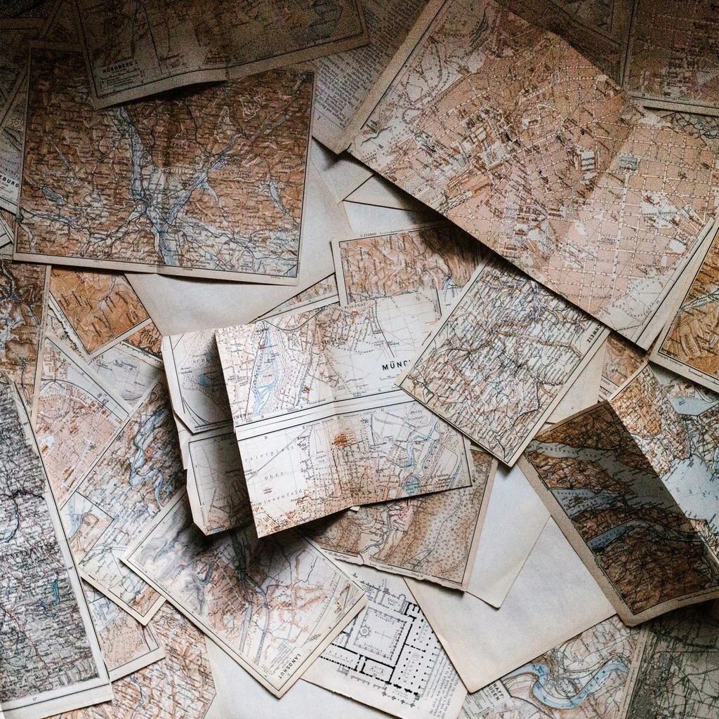 Portrait of a Scottish antique map dealer in his Edinburgh shop.