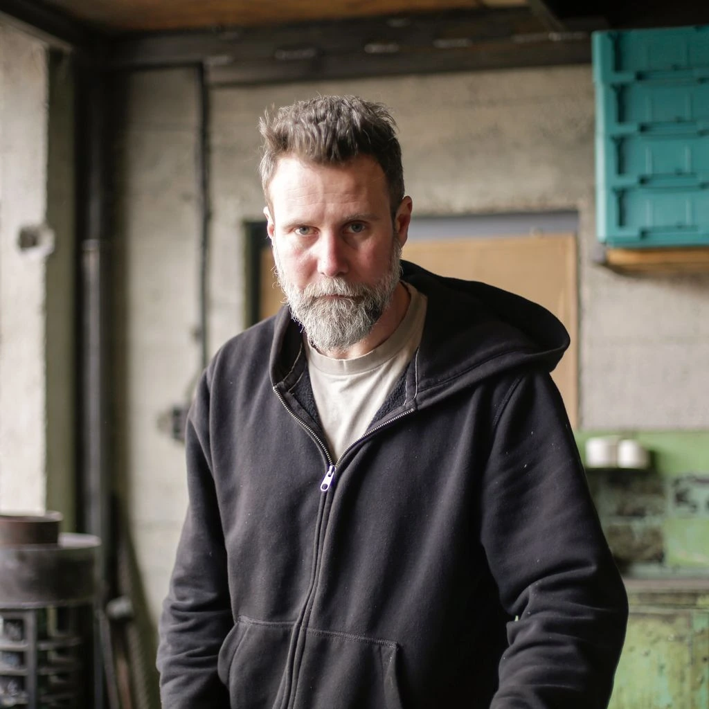 Portrait of a German ammonite specialist in his Bavarian workshop.